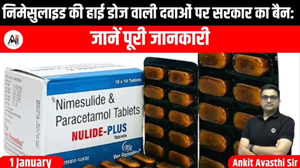 निमेसुलाइड की हाई डोज वाली दवाओं पर सरकार का बैन: जानें पूरी जानकारी