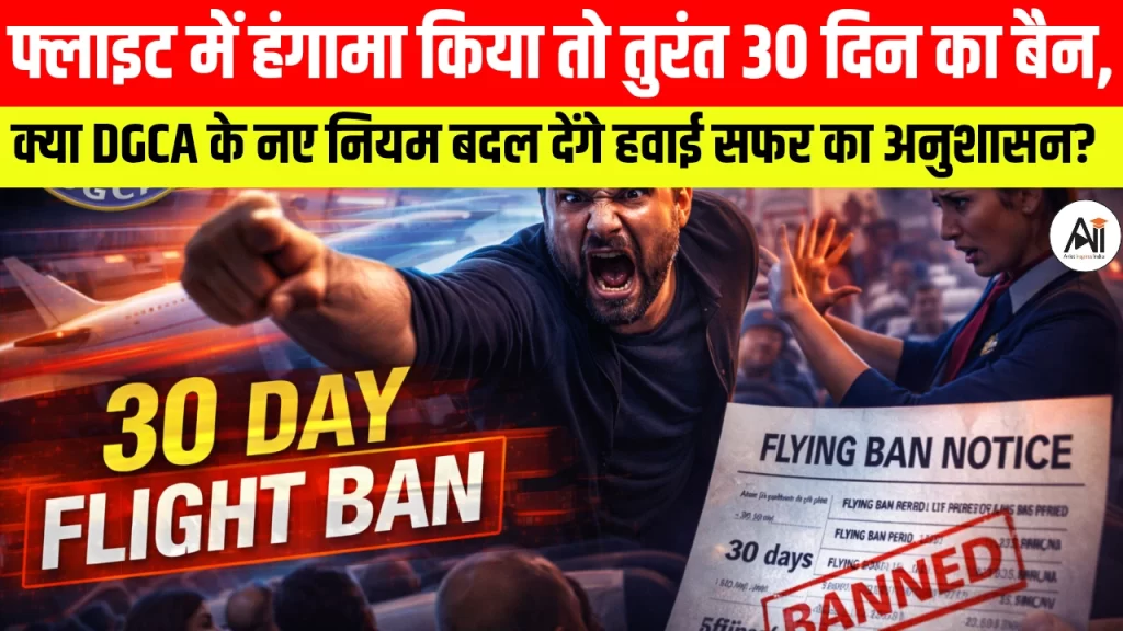 फ्लाइट में हंगामा किया तो तुरंत 30 दिन का बैन,  क्या DGCA के नए नियम बदल देंगे हवाई सफर का अनुशासन?