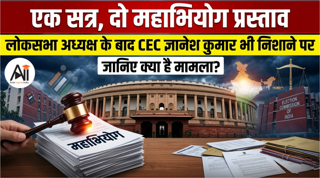 एक सत्र, दो महाभियोग प्रस्ताव… लोकसभा अध्यक्ष के बाद विपक्ष के निशाने पर CEC ज्ञानेश कुमार, जानिए क्या है मामला ?