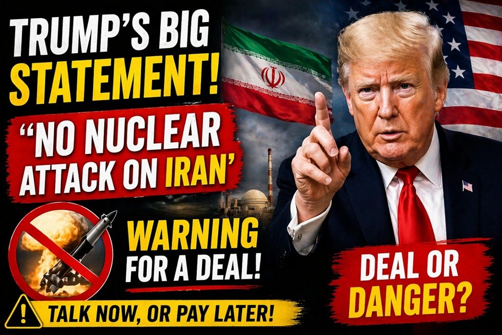 Trump statement no nuclear attack on Iran