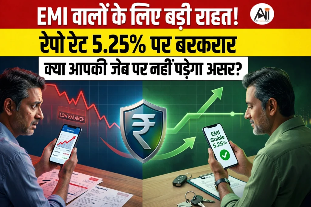 EMI वालों के लिए बड़ी राहत! रेपो रेट 5.25% पर बरकरार – क्या आपकी जेब पर नहीं पड़ेगा असर ?