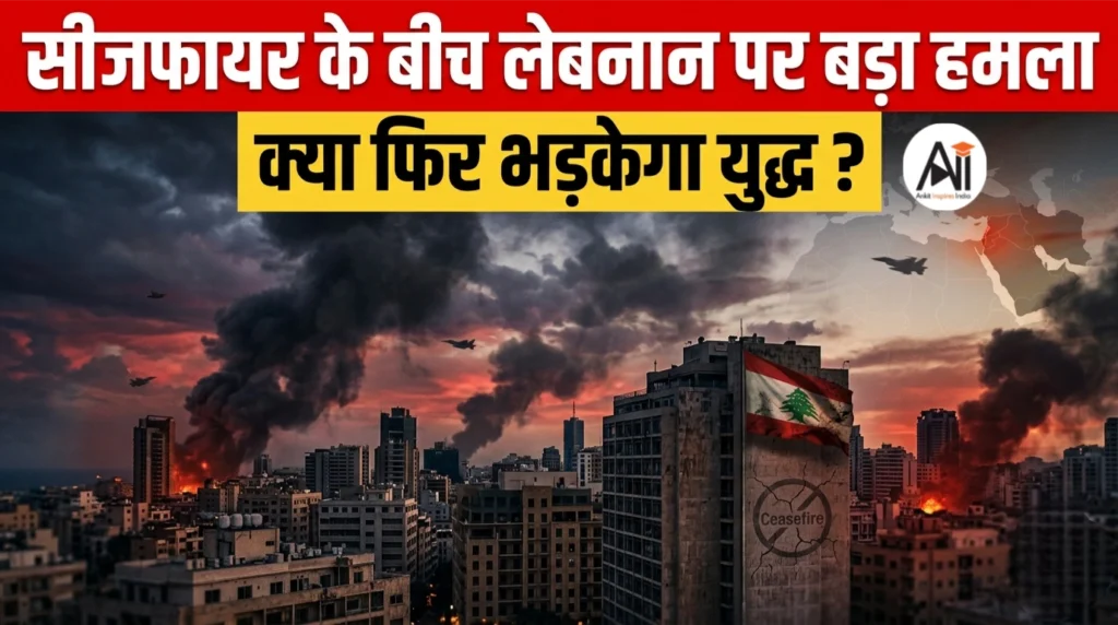 सीजफायर के बीच लेबनान पर बड़ा हमला, सैकड़ों की मौत – क्या फिर भड़केगा युद्ध ?