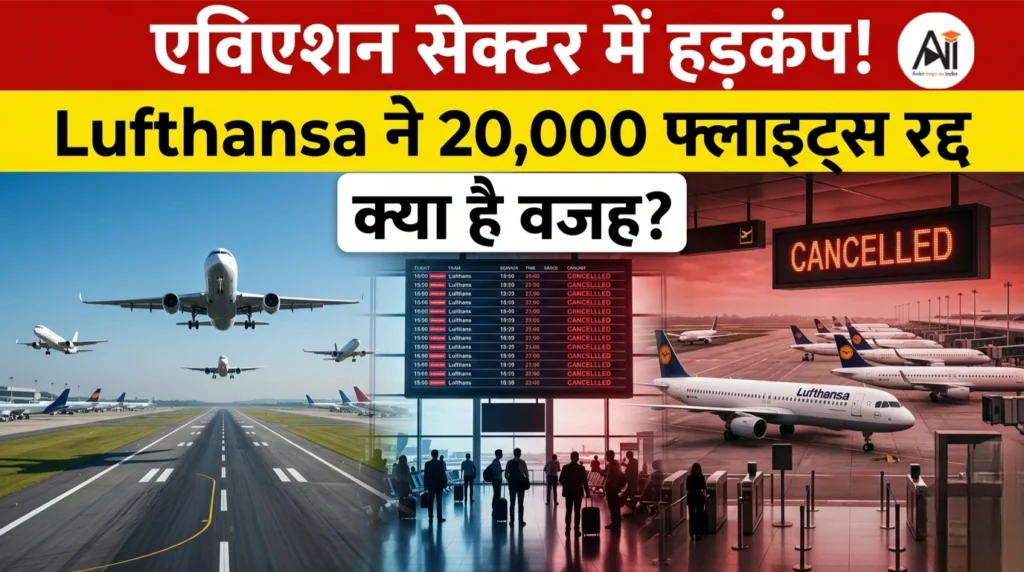 एविएशन सेक्टर में हड़कंप! Lufthansa ने 20,000 फ्लाइट्स रद्द -क्या है वजह?