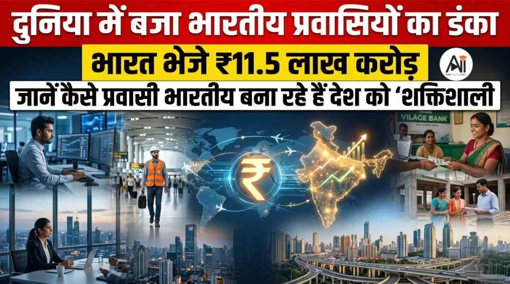 दुनिया में बजा भारतीय प्रवासियों का डंका – भारत भेजे ₹11.5 लाख करोड़, जानें कैसे प्रवासी भारतीय बना रहे हैं देश को ‘शक्तिशाली’