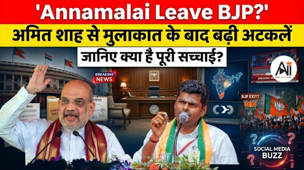 Annamalai Leave BJP ?अमित शाह से मुलाकात के बाद बढ़ी अटकलें,जानिए क्या है पूरी सच्चाई ?