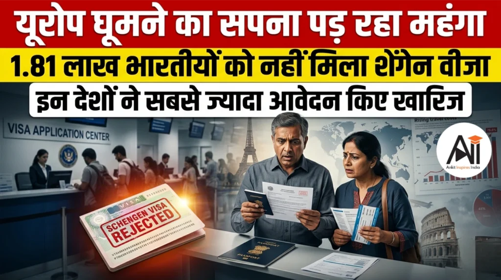 यूरोप घूमने का सपना पड़ रहा महंगा: 1.81 लाख भारतीयों को नहीं मिला शेंगेन वीजा, इन देशों ने सबसे ज्यादा आवेदन किए खारिज