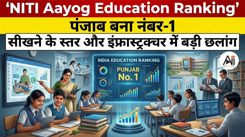 Punjab tops NITI Aayog Education Ranking 2026: शिक्षा, इंफ्रास्ट्रक्चर और लर्निंग आउटकम्स के दम पर पंजाब बना नंबर-1