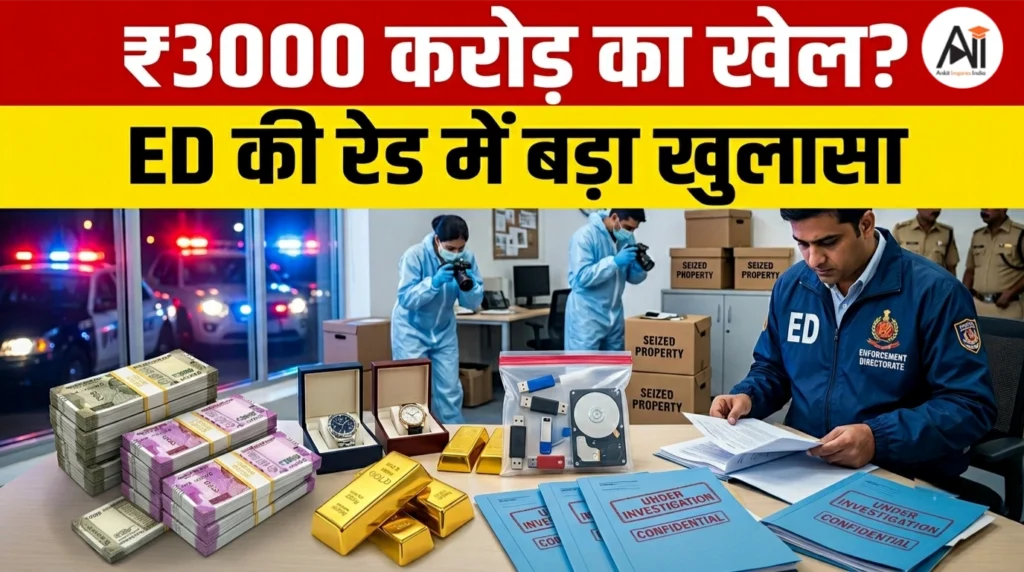 ED Raid में बड़ा खुलासा? ₹3000 करोड़ के ट्रांजैक्शन पर उठे गंभीर सवाल!